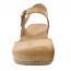 Dansko Tiffani Closed-Toe Wedge Tan Milled (Women's) 4