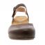 Dansko Tiffani Closed-Toe Wedge Brown Milled (Women's) 4