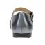 Dansko Liv Mary Jane Flat Black Nappa/ Pewter Metallic (Women's) 5