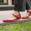 Dansko Liv Mary Jane Flat Red Nappa (Women's) 4