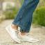 Dansko Josey Sneaker White Nappa/ Rose Gold (Women's) 4