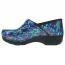 Dansko XP 2.0 Performance Clog Blue Knit Patent (Women's) 2