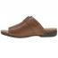 Dansko Rylee Sandal Brown Leather (Women's) 1