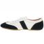 Dansko Milana Flat Sneaker Black/ White Suede (Women's) 1