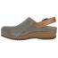 Dansko Merrin Mule Clog Stone Embossed Suede (Women's) 1