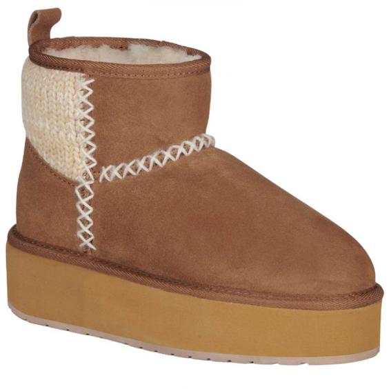 EMU Australia Stinger Knit Flatform Boot Chestnut (Women's)