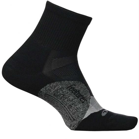 Feetures Elite Light Cushion Quarter Black (Unisex)