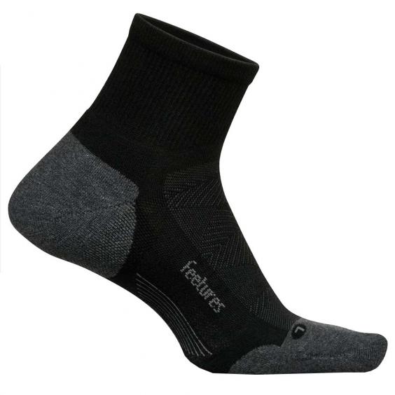 Feetures Elite Max Cushion Quarter Black (Unisex)