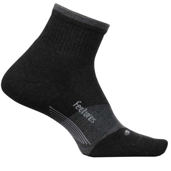 Feetures Elite Trail Max Cushion Quarter Charcoal (Unisex)