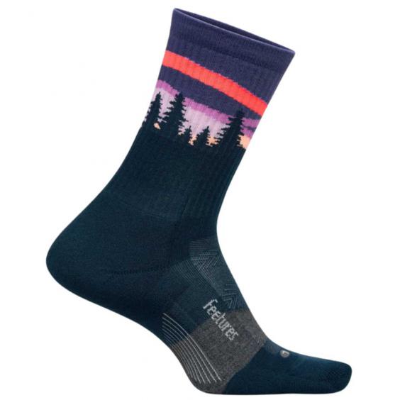Feetures Elite Trail Mini Crew Max Cushion Purple Aurora (Unisex)