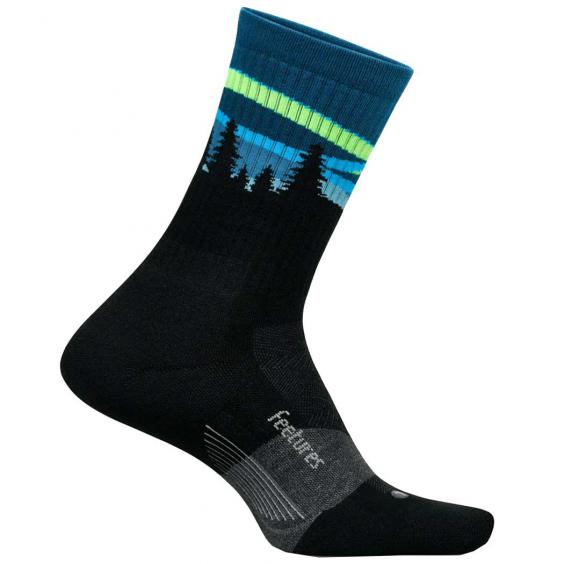 Feetures Elite Trail Mini Crew Max Cushion Blue Aurora (Unisex)