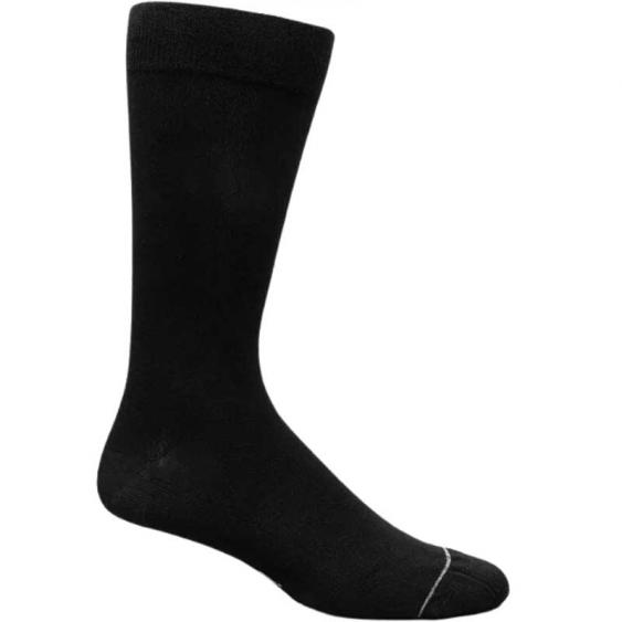 Florsheim Bamboo Flat Plain Socks Black (Men's) 