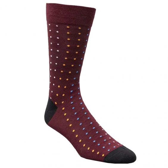 Florsheim Novelty Galaxy Socks Burgundy (Men's)