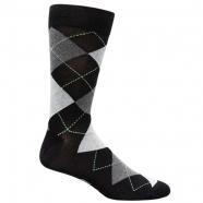 Florsheim Argyle Sock Black (Men's)