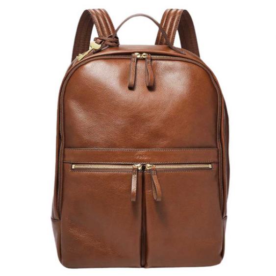 Fossil Tess Laptop Backpack Brown 