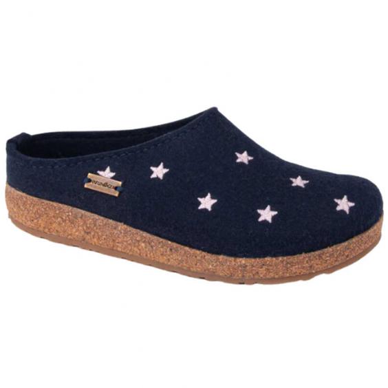 Haflinger Stelline Clog Navy (Women's)