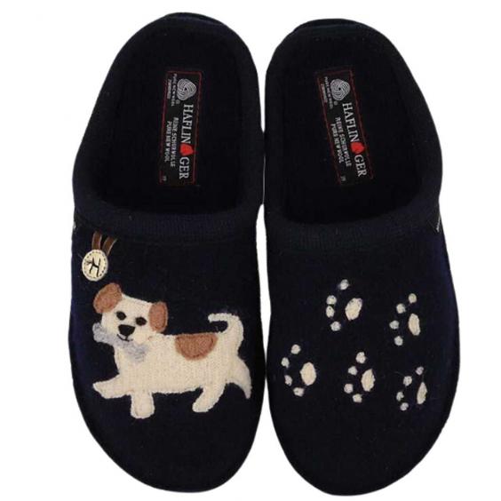 Haflinger Fido Slipper Navy (Women's)