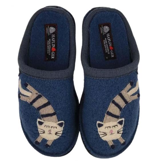 Haflinger Katze Slipper Blue (Women's)