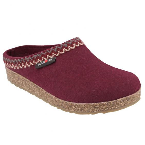Haflinger Zig Zag Clog Bordo (Women's)