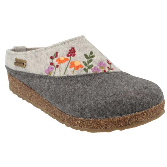 Haflinger Flower Garden Clog Grey (Women's) Haflinger Flower Garden Clog Grey (Women's)