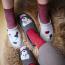 Haflinger Wine Time Slipper Beige (Women's) 5