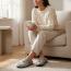 Haflinger Tea Time Silver Grey (Women's) 5