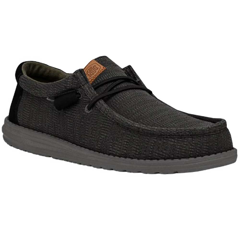 HEYDUDE Men’s Wally Stretch Poly Shoes in Dark Web