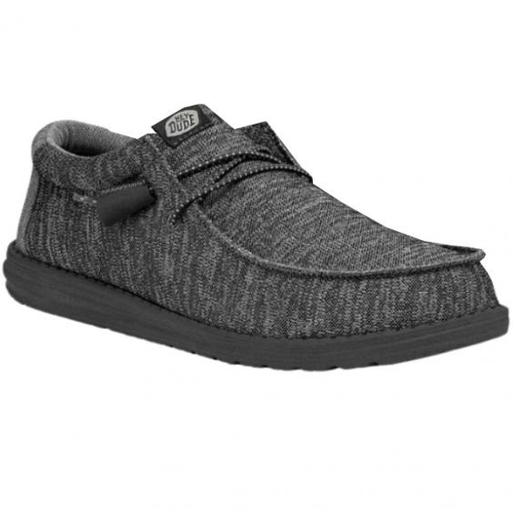 Hey Dude Wally Sport Knit Charcoal (Men's)