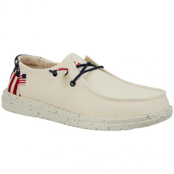 Hey Dude Wendy Americana Off White (Women's)