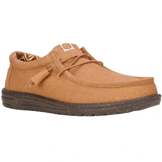 Hey Dude Wally Stretch Canvas Nut Tan (Men's)