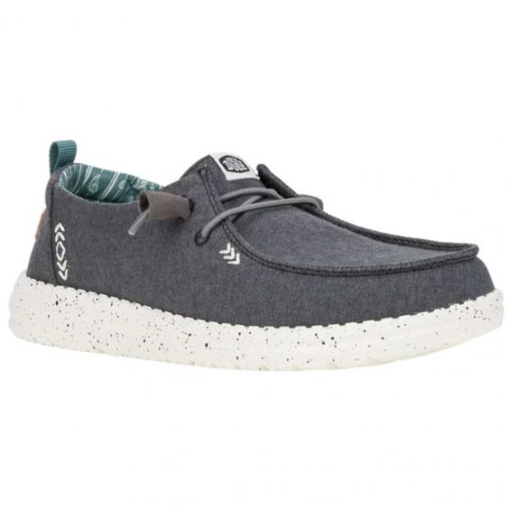 Hey Dude Wendy Chambray Slip-On Black (Women's)