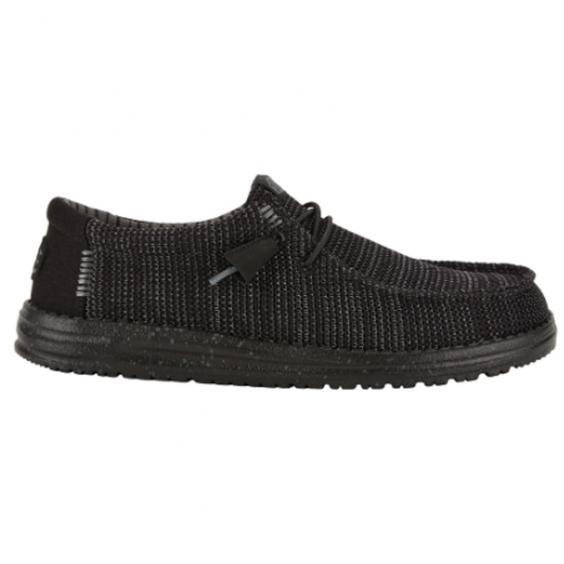 Hey Dude Wally Stretch Sox Black/ Black (Men's)