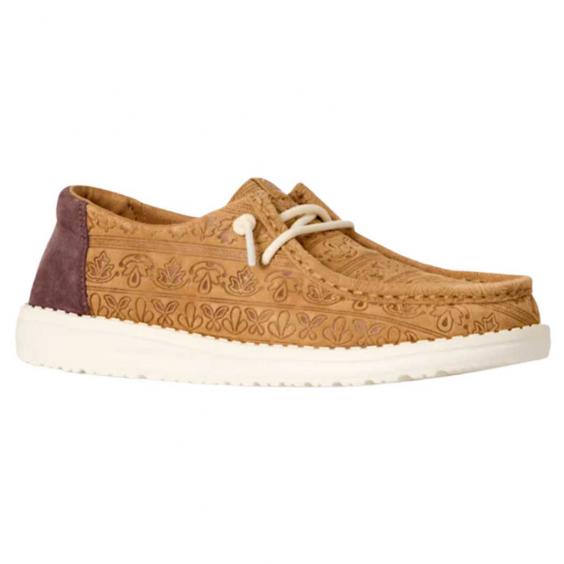Hey Dude Wendy Teton Embossed Slip-On Brown (Women's)