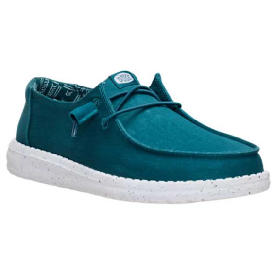 Hey Dude Wendy Stretch Canvas Slip-On Deep Teal (Women's)