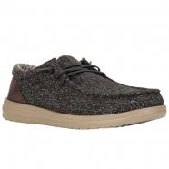 Hey Dude Paul Knit Slip-On Black/ Charcoal (Men's)