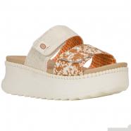 Hey Dude Delray Slide Sandal Animal Shimmer Tan/ Multi (Women's)