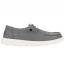 Hey Dude Wendy Stretch Canvas Slip-On Dark Grey (Women's) 1