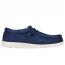 Hey Dude Wally Stretch Canvas Navy (Men's) 1