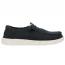 Hey Dude Wendy Stretch Canvas Slip-On Black/ White (Women's) 1