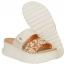 Hey Dude Delray Slide Sandal Animal Shimmer Tan/ Multi (Women's) 5