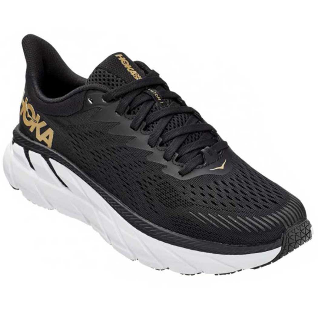 hoka clifton black womens