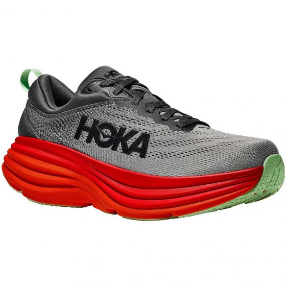 HOKA Bondi 8 Running Shoe Castlerock/ Flame (Men's)