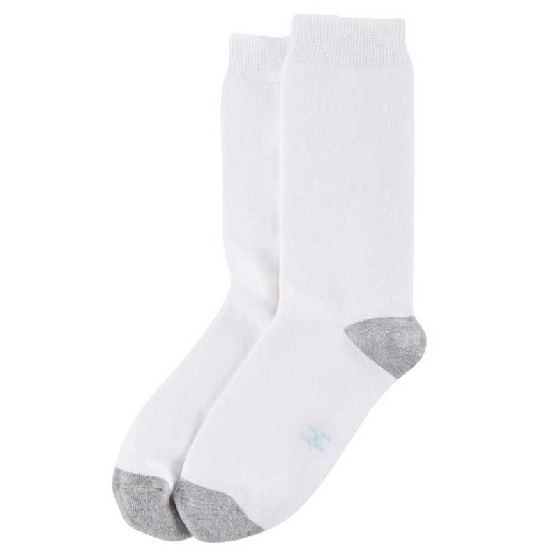 white womens crew socks