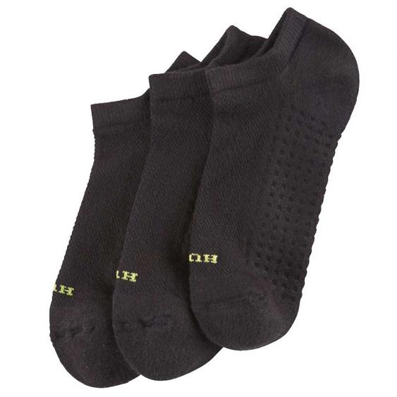 Hue Air Cushion No Show Socks Black 3- Pair pack U127989-00101 (Women's)