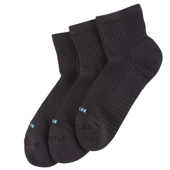 Hue Air Cushion Mini Crew 3 Pair Pack Black (Women's)