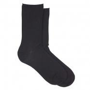 Hue Superlite Cotton Crew Sock Black (Women's)