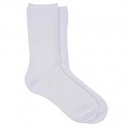 Hue Superlite Cotton Crew Sock White (Women's)