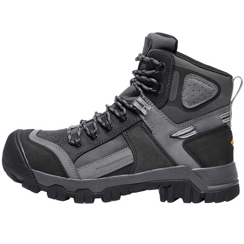 Keen 1017804 Men's Davenport 6" Waterproof Composite Toe Steel Grey Work Boots