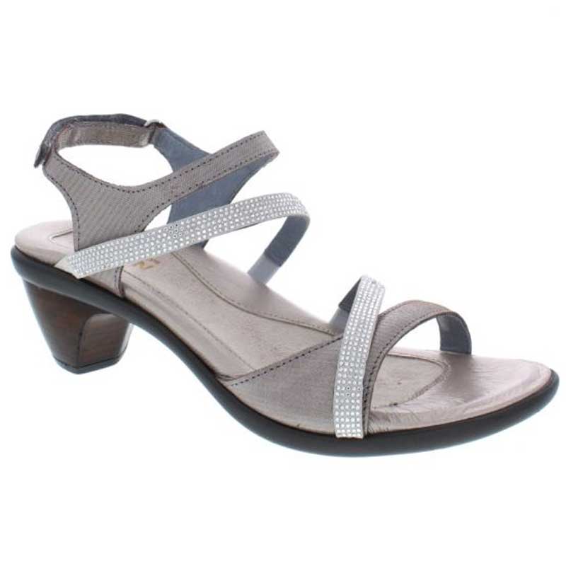 Naot Innovate Silver Threads/ Beige/ Clear - Heels