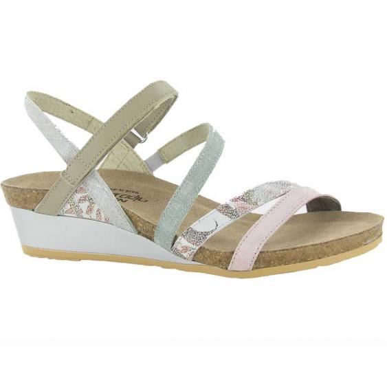 Naot Hero Pink Linen Leather/ Floral Leather/ Teal Linen Suede/ Soft Beige Leather/ Gray Linen Leather 5047-REP (Women's)